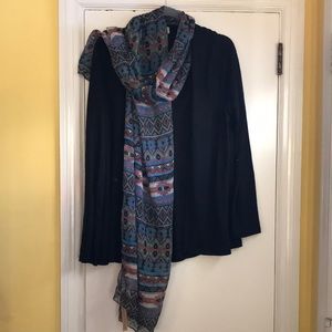 D&Y 100% polyester scarf southwestern print